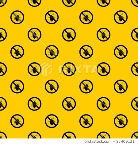 No bug sign pattern vector 55409121