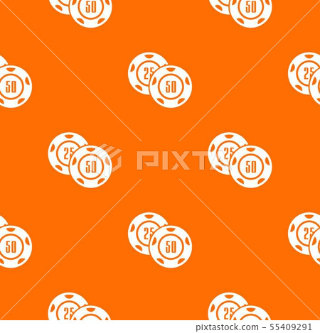 Casino chip pattern vector orange Casino chip pattern vector orange 55409291