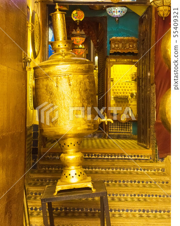 Craft souvenir samovar for Morocco tea 55409321