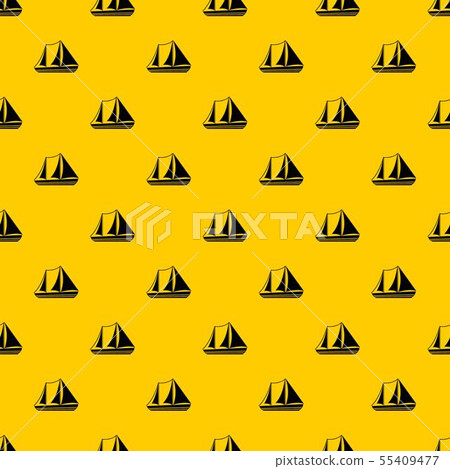 Yacht pattern vector 55409477