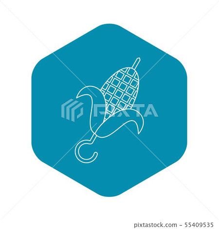 Grill BBQ corn icon, outline style Grill BBQ corn icon, outline style 55409535