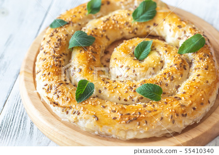 Phyllo pie stuffed with feta 55410340