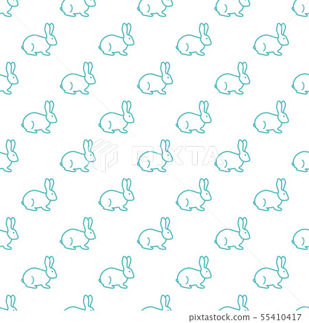 Seamless rabbit pattern 55410417