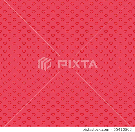 Happy Valentines Day Pattern with hearts. Vector - Stock Illustration ...