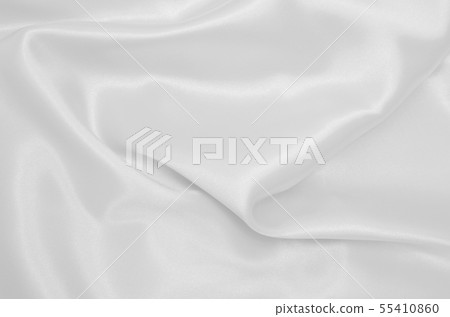 Smooth elegant white silk or satin luxury cloth 55410860