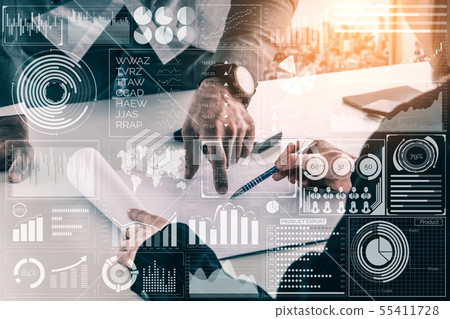 Big Data Technology for Business Finance Concept. Big Data Technology for Business Finance Concept. 55411728