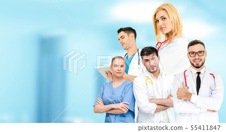 Medical and healthcare doctor people group. 55411847