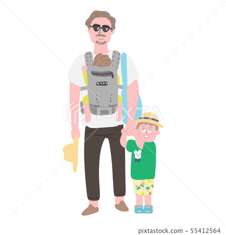 Go out with parents and children 55412564