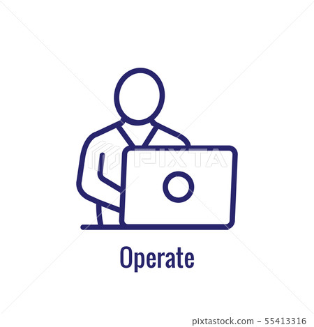 DevOps Icon - Dev Ops Icon Showing an aspect of - Stock Illustration ...