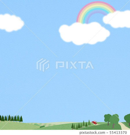 Background-Sky-Rainbow-Clouds-Landscape 55413370