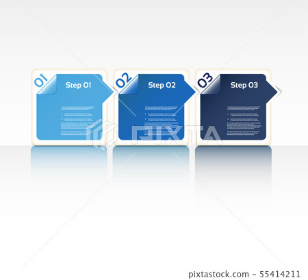 Abstract numbered banners Abstract numbered banners 55414211