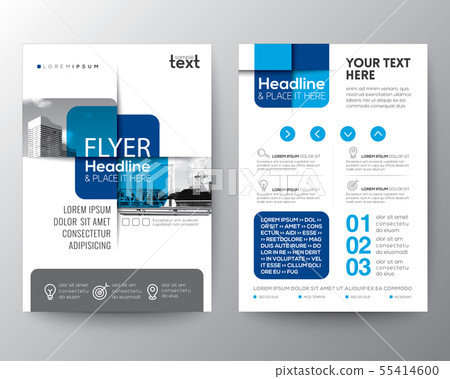 Blue cross graphic element Brochure cover Flyer Blue cross graphic element Brochure cover Flyer 55414600