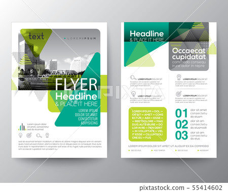 Green Brochure cover Flyer Poster design Layout Green Brochure cover Flyer Poster design Layout 55414602