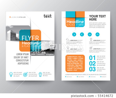 Cross square brochure cover flyer leaflet template Cross square brochure cover flyer leaflet template 55414672