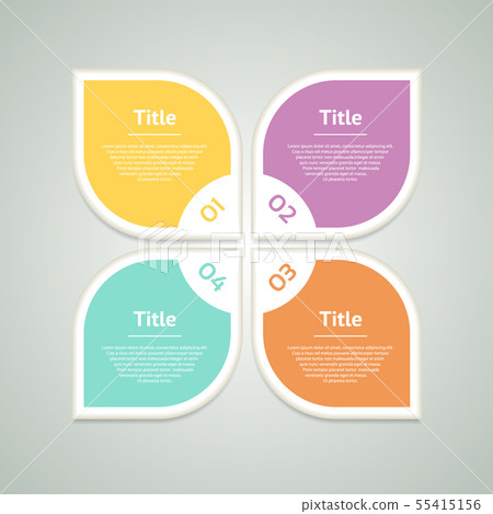 Vector infographic design template. Business conce Vector infographic design template. Business conce 55415156