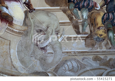 kutna hora dome saint barbara church interior view 55415271