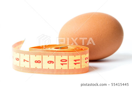 Eggs with the diet meter on the white 55415445