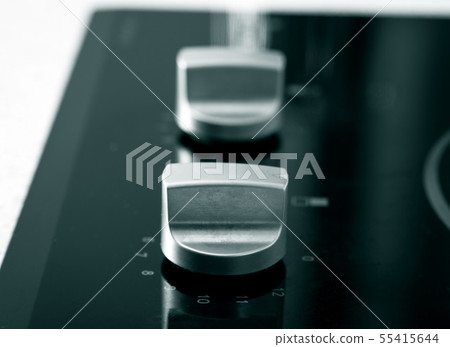 Gas stove closeup in modern kitchen 55415644