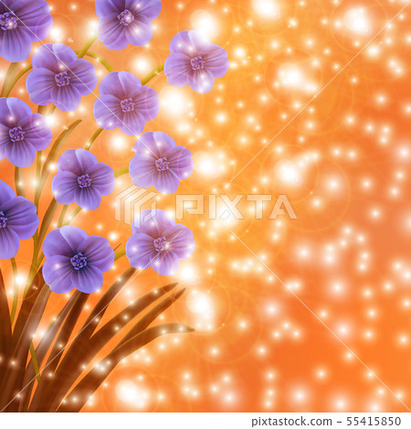 Abstract colorful background with flowers 55415850