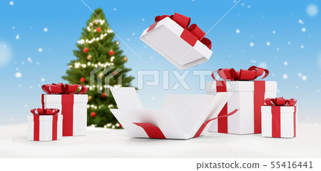 gifts for Christmas with opened christmas present gifts for Christmas with opened christmas present 55416441