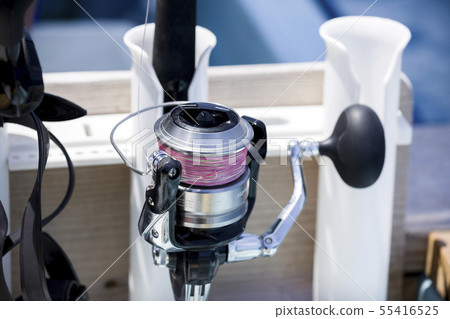 Fishing rod reel sea fishing image 55416525