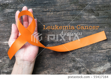 Leukemia cancer awareness orange ribbon color  55417164