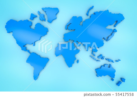 blue world map blue world map 55417558