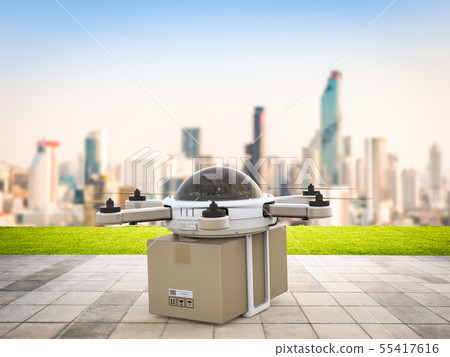 delivery drone in city delivery drone in city 55417616