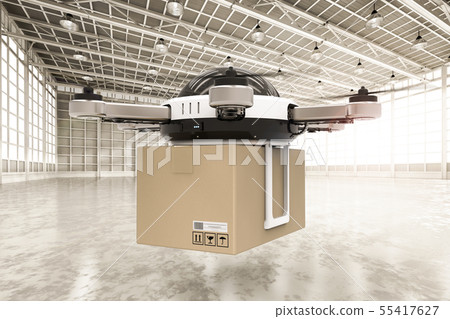 delivery drone in warehouse delivery drone in warehouse 55417627