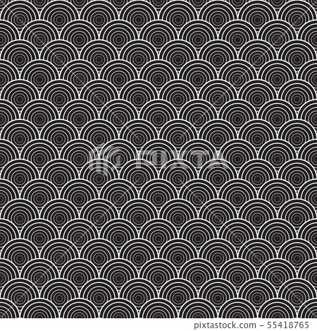 Black and white vector illustration with graphic Black and white vector illustration with graphic 55418765