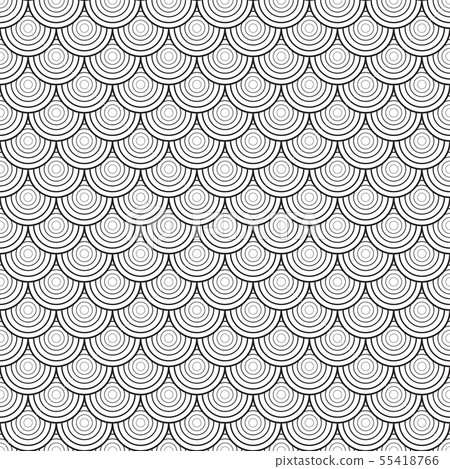 Black and white vector illustration with graphic Black and white vector illustration with graphic 55418766