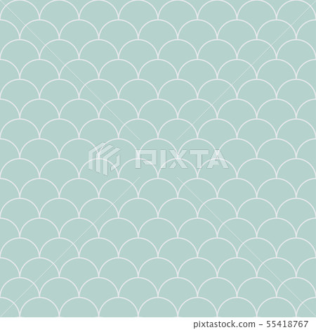 Vector light-blue pattern with shell ornament. Vector light-blue pattern with shell ornament. 55418767
