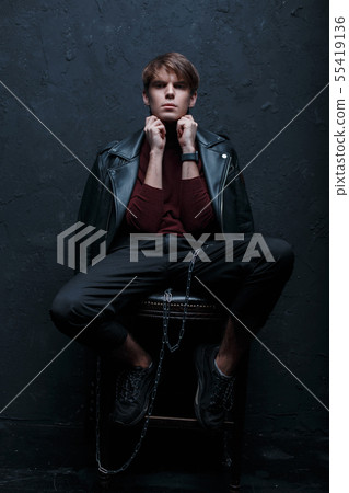 Young stylish hipster man 55419136