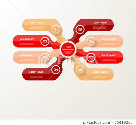 Vector infographic template for diagram, graph Vector infographic template for diagram, graph 55419293