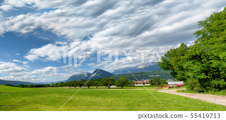mountain landscape in the French Alps 55419713