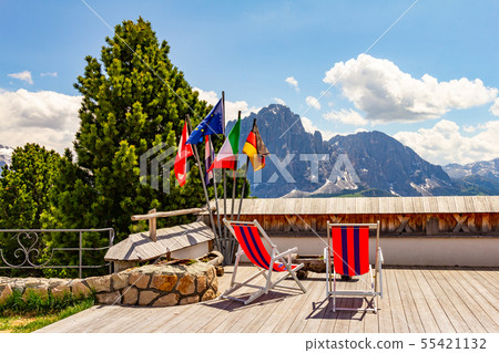 beautiful view to place of rest with sunbeds near beautiful view to place of rest with sunbeds near 55421132