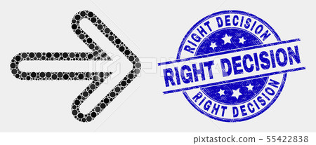 Vector Pixelated Right Direction Arrow Icon and Distress Right Decision Watermark Vector Pixelated Right Direction Arrow Icon and Distress Right Decision Watermark 55422838