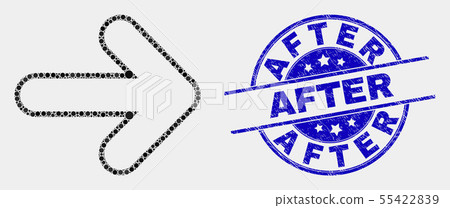 Vector Dot Right Direction Arrow Icon and Grunge After Watermark Vector Dot Right Direction Arrow Icon and Grunge After Watermark 55422839