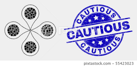 Vector Pixel Quadrocopter Icon and Grunge Cautious Watermark Vector Pixel Quadrocopter Icon and Grunge Cautious Watermark 55423023