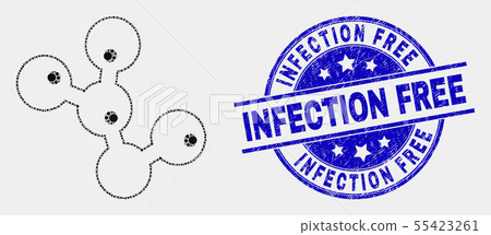 Vector Dot Microbes Icon and Distress Infection Free Watermark Vector Dot Microbes Icon and Distress Infection Free Watermark 55423261