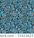 Seamless pattern with grunge styled shapes 55423623