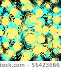 Seamless grunge pattern with circled brush strokes 55423666