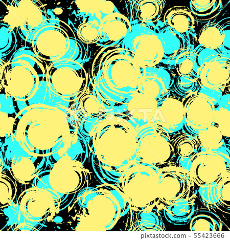 Seamless grunge pattern with circled brush strokes Seamless grunge pattern with circled brush strokes 55423666