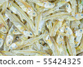 Small dried sea fish background. 55424325
