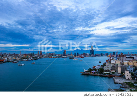 臺灣高雄港景色Kaohsiung Port, Taiwan, Asia Landscape 55425533