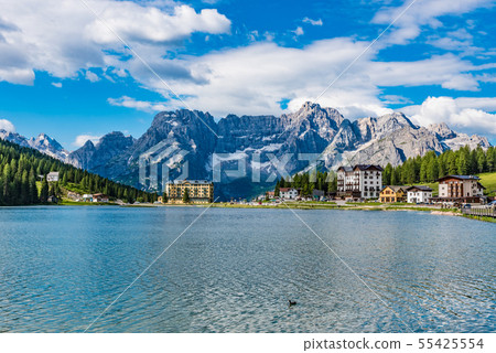 Italy World Heritage Dolomiti Lake Misurina Italy World Heritage Dolomiti Lake Misurina 55425554