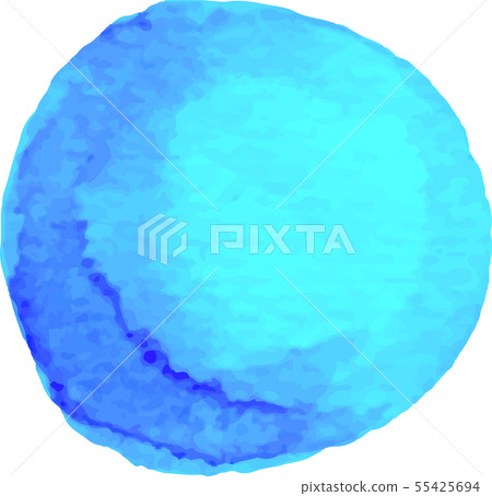 Watercolor_watercolor_illustration_circle_circle_circle_blue_blue_blue_cosmoscolor 55425694