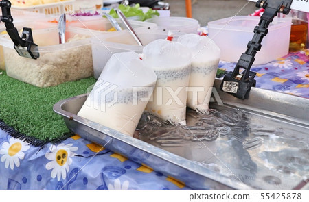 Soy milk at street food 55425878