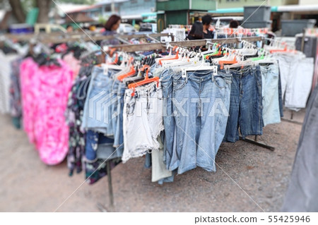 shop clothes for sales at market 55425946