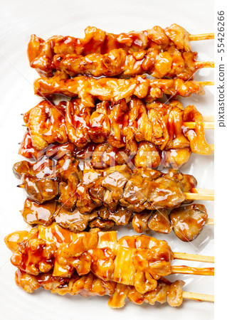 烤雞肉串 55426266